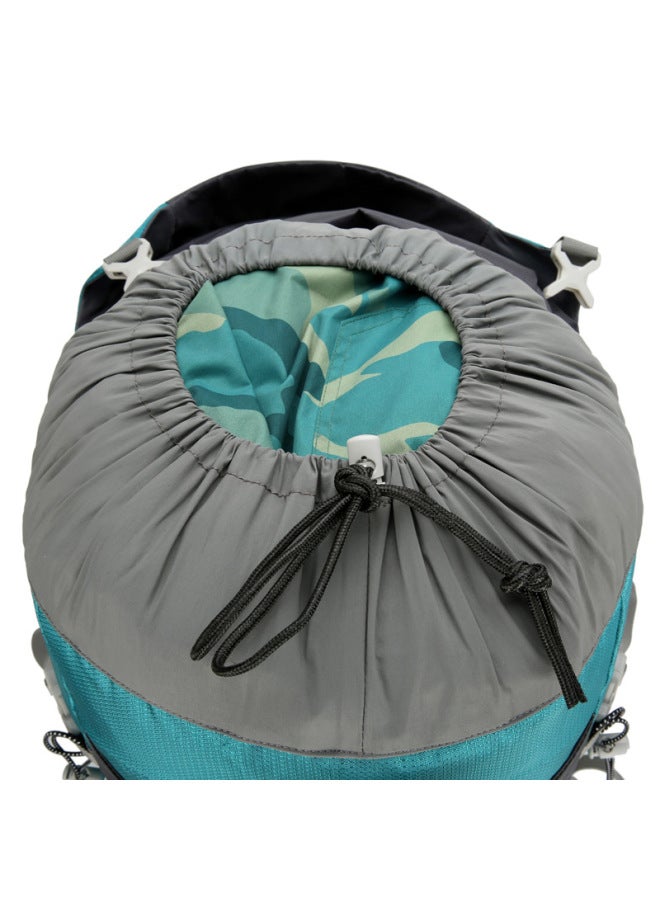 Multi-functional Hiking Camping Sports Mountaineering Bag Large Capacity Travel Picnic Storage Backpack-Color:Dark Green-Capacity:56-75L - Image 4